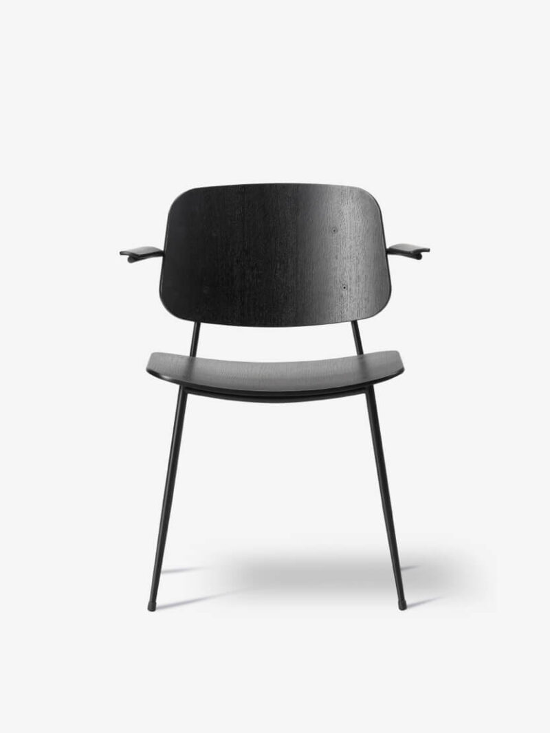 Metal Base Armchair