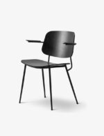 Metal Base Armchair